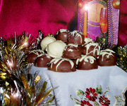 Рождественские марципановые конфеты